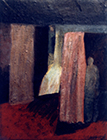 o.T., 1991, Eitempera auf Leinwand, 24x18cm