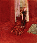 Raum 3 Stehende, 1998, tempera on canvas, 26x22cm