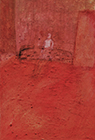 Raum 2 durchsichtige Figur, 1996, tempera on canvas, 30x20cm