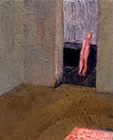 Raum 5 Figur schräg, 1997, tempera on canvas, 30x20cm