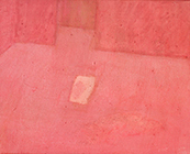 Raum 10, 2001, Eitempera auf Baumwolle, 25x30cm