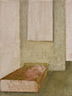 Raum 94 Liegender, 2006, tempera on canvas, 24x18cm