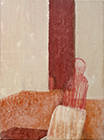Raum Figur 110, 2007, Eitempera auf Leinwand, 24x18cm
