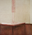 Untitled (Bett 3), 2009, tempera on canvas, 120x110cm