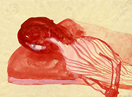 o.T., 2000, Aquarell auf Papier, 14,7x19,5cm