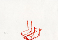 o.T., 2009, Aquarell auf Papier, 14,9x20,9cm