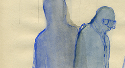 Untitled, 2013, watercolor on paper, 10,5x18,3cm
