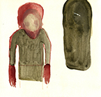 Untitled, 2015, watercolor on paper, 20x20cm