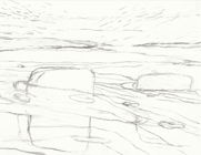 Untitled, 2023, charcoal on paper, 18,5x23,5cm