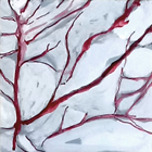 Untitled, 2023, mixed media on wood, 20x20cm