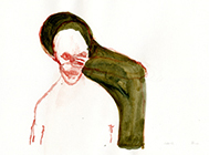Untitled, 2012, mixed media on paper, 14,7x20cm
