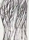 Untitled, 2022, charcoal on transparent paper, 21x15cm