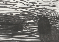 Untitled, 2023, charcoal on paper, 15x21cm