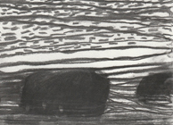 Untitled, 2023, charcoal on paper, 15x21cm