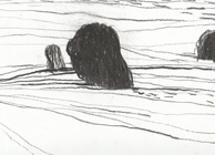 Untitled, 2023, charcoal on paper, 15x21cm